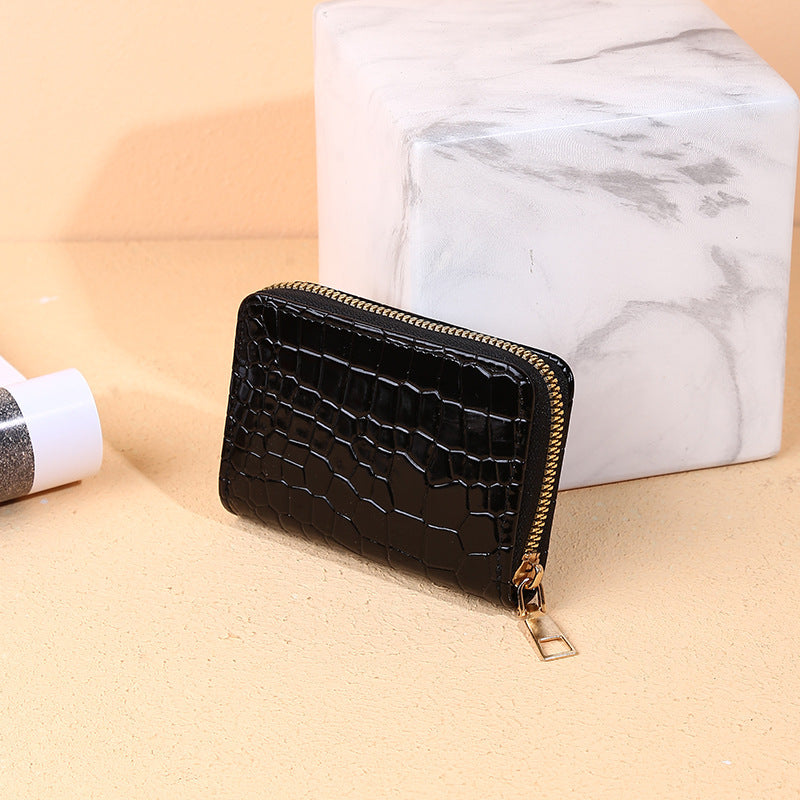 Wholesale Crocodile Pattern 9 Card Slots PU Wallet